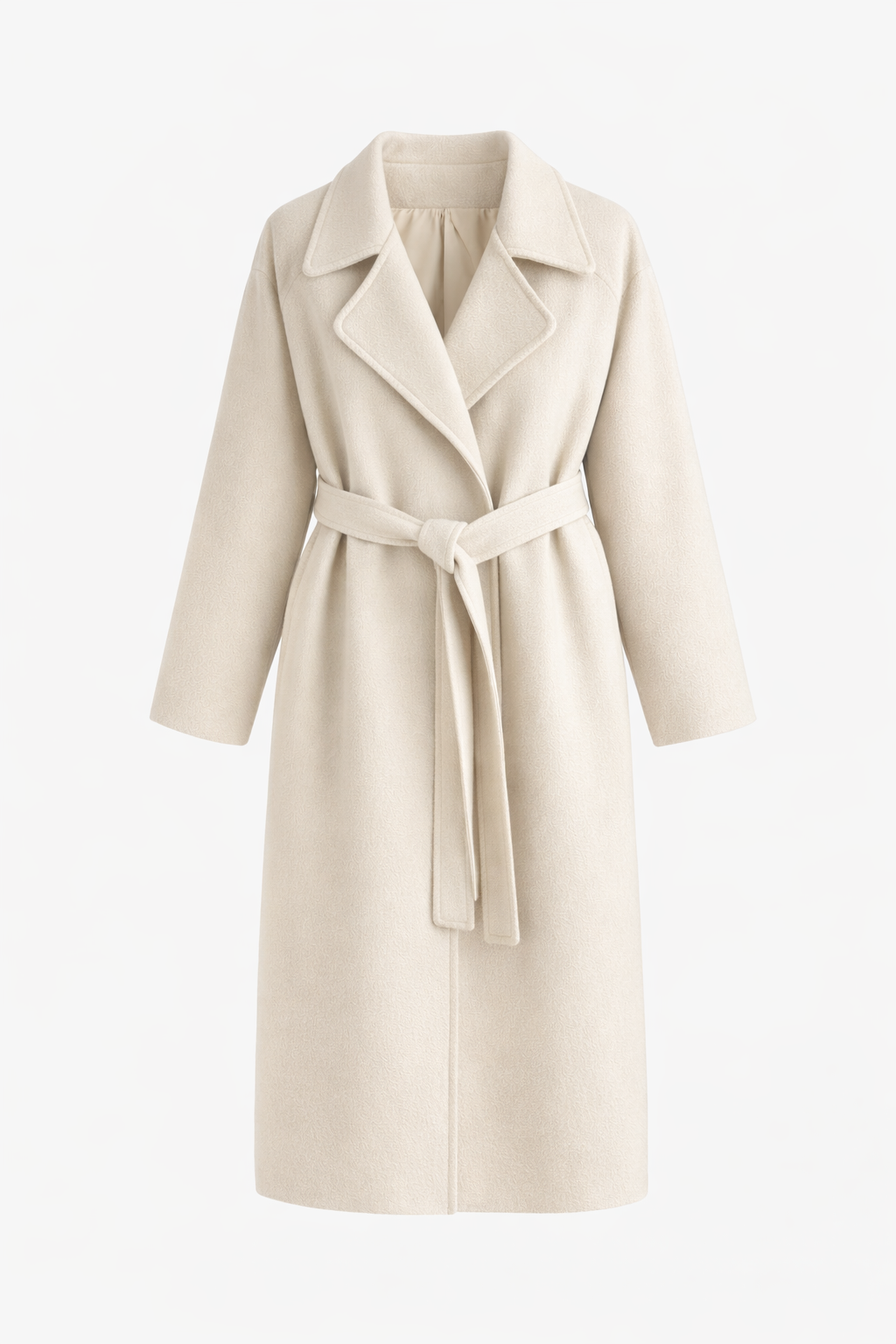 Women’s Belted Trench Coat with Classic Lapel