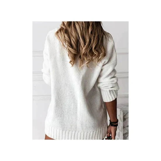 Women’s Oversized V Neck Jumper