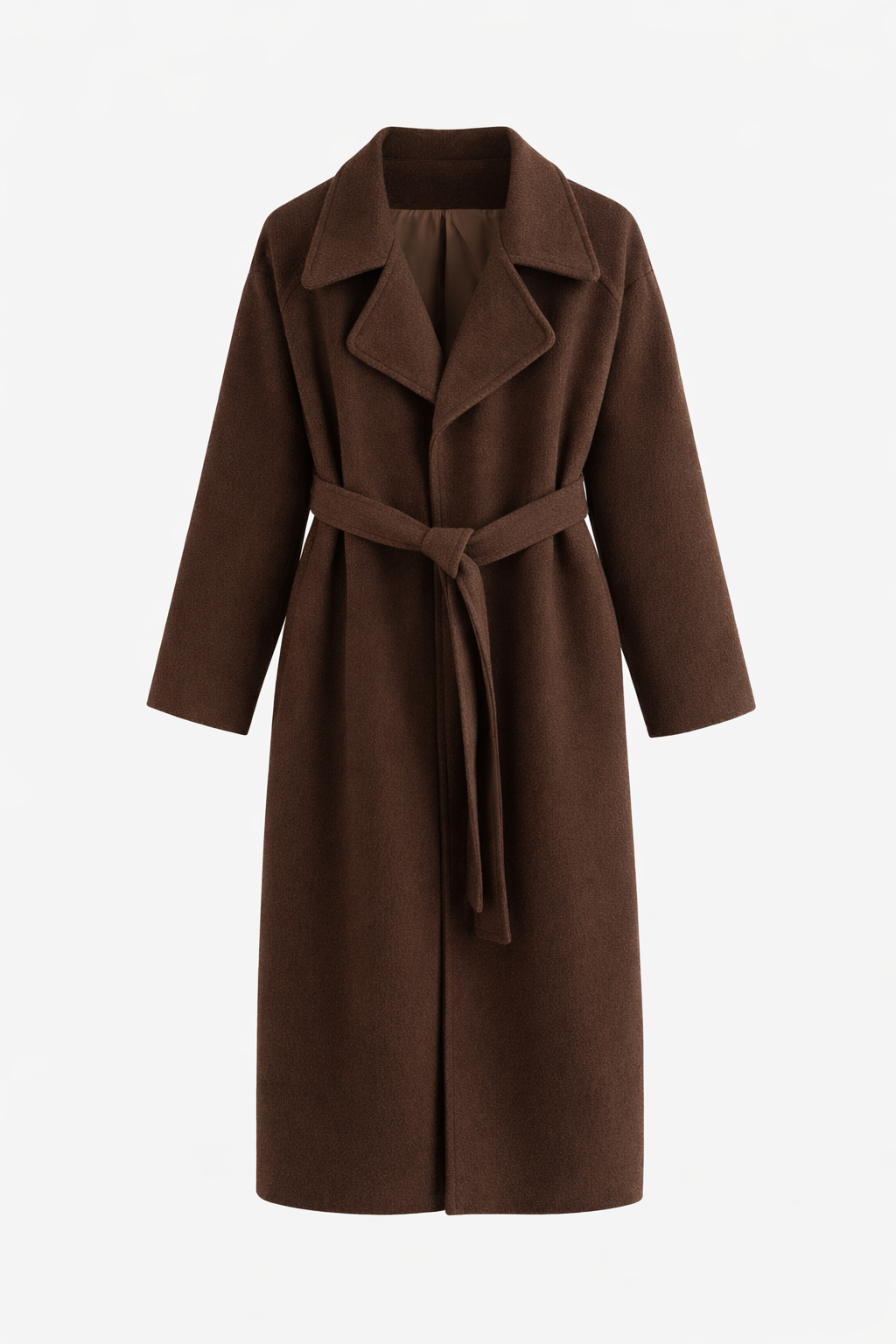 Women’s Belted Trench Coat with Classic Lapel
