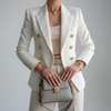Women’s Double-Breasted Blazer with Gold Buttons