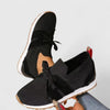 Women’s Knit Lace-Up Sneakers with Lightweight Comfort