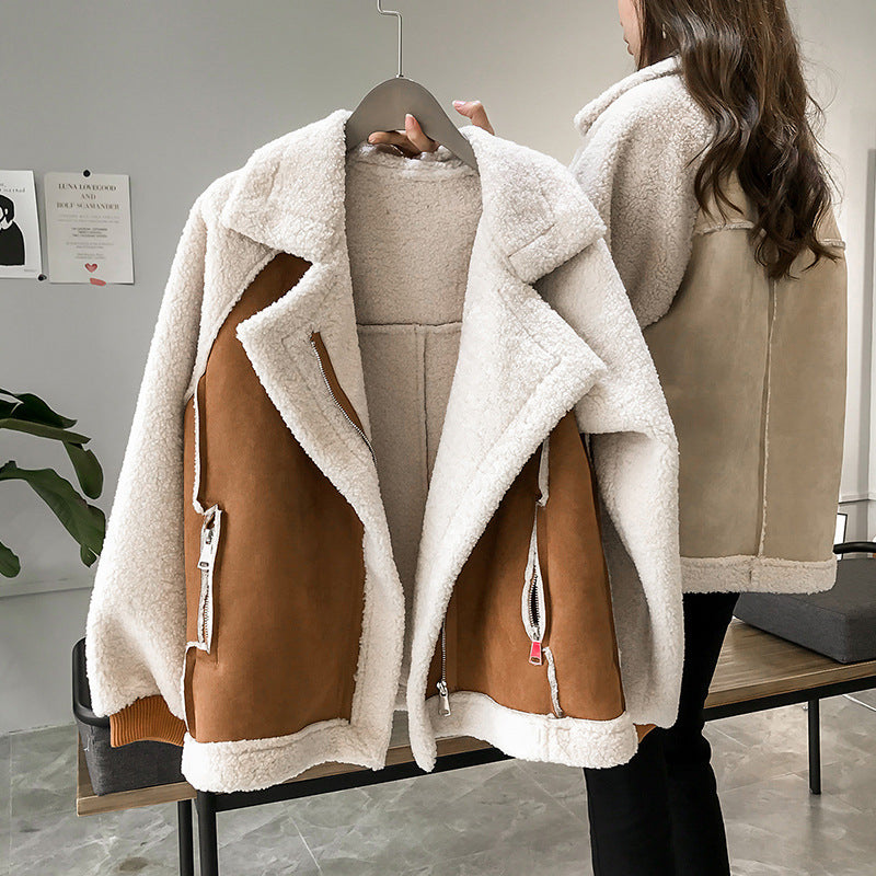 Women’s Oversized Sherpa Fleece Jacket