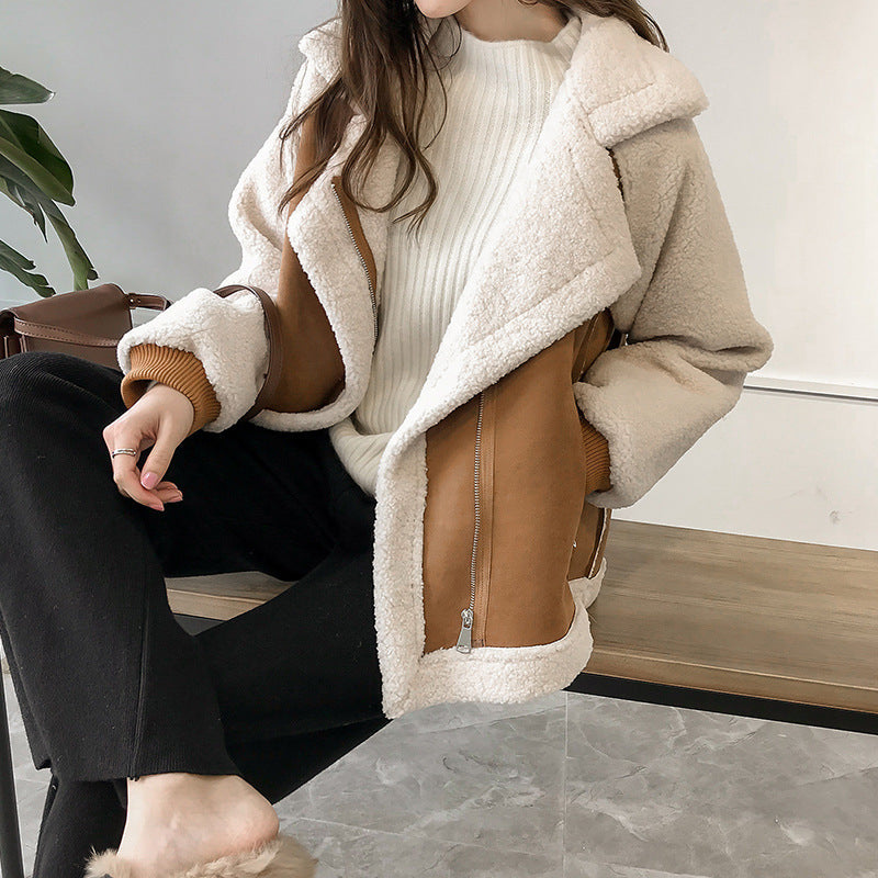 Women’s Oversized Sherpa Fleece Jacket