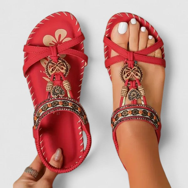Women’s Orthopedic Sandals with Supportive Sole and Heel Strap