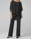 Off Shoulder Womens Jumpsuit with Elastic Waist and Flowing Fit