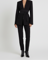 Women’s Blazer with Notched Lapel and Detachable Belt