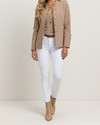 Women’s Short Jacket with Button Front and Side Pockets