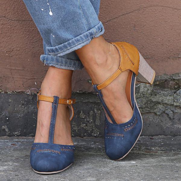 Women’s Orthopedic Heels with Stable Mid Heel Design