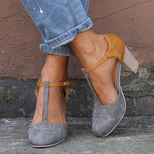 Women’s Orthopedic Heels with Stable Mid Heel Design