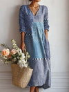Women’s Maxi Dress with Relaxed Silhouette and Side Pockets