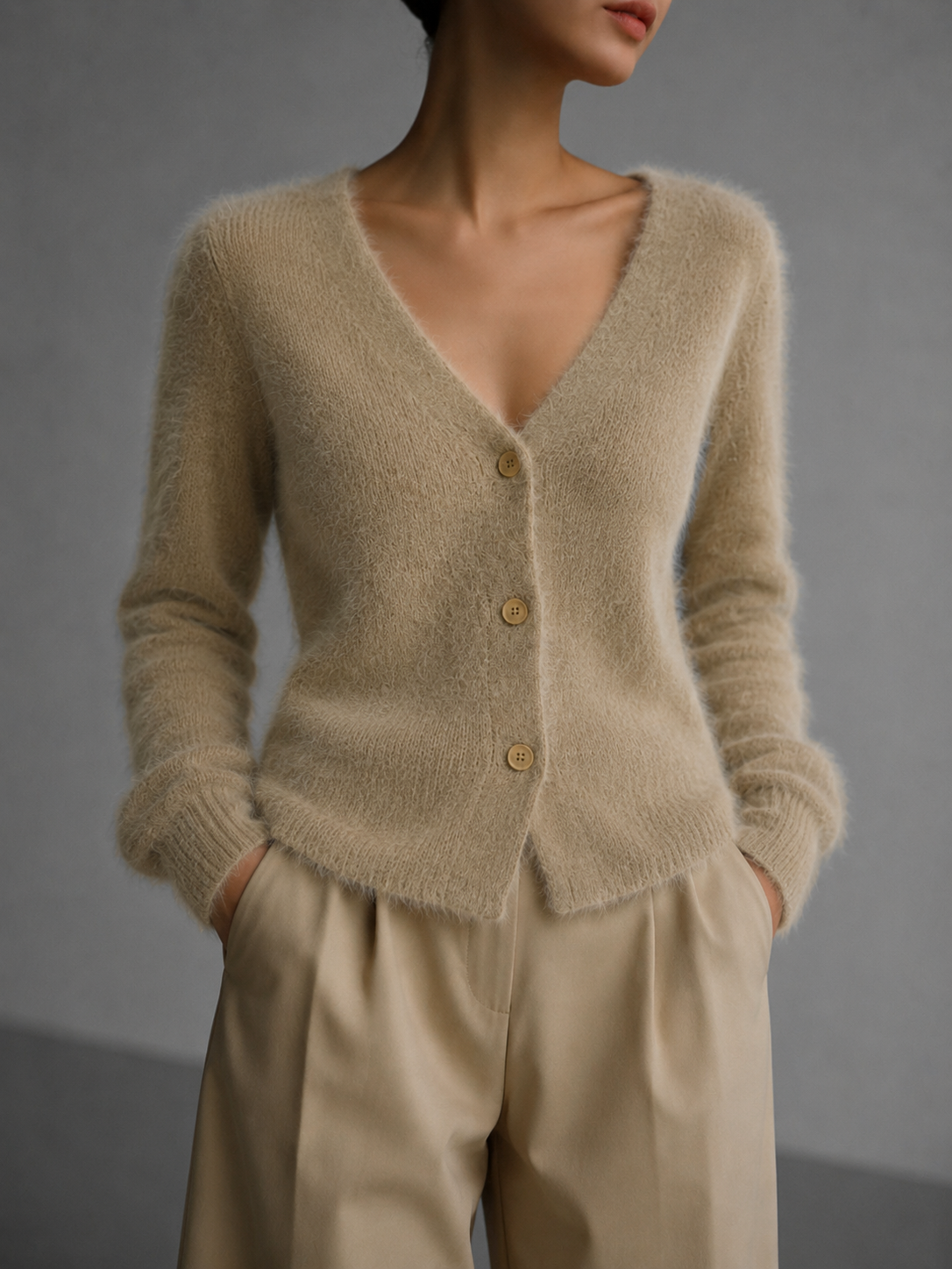 Women’s Oversized Button Front Cardigan