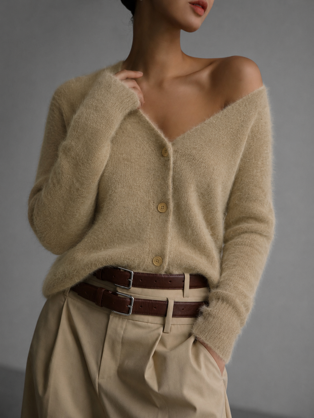 Women’s Oversized Button Front Cardigan