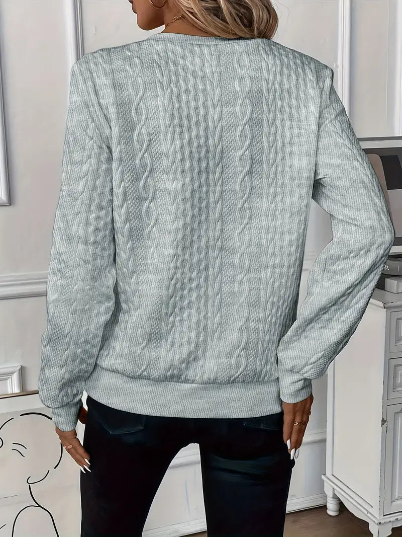 Women’s Cable Knit Quarter Zip Jumper