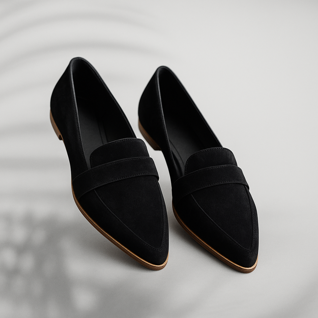 Women’s Pointed Toe Loafers with Penny Strap